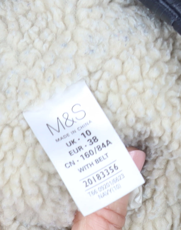 Marks and Spencer Black Women's Motorcycle Jacket Size 10