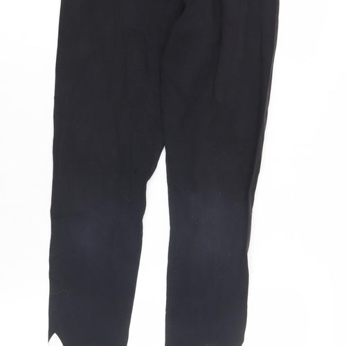 Adidas Girls Black Leggings XS Slim Fit Activewear