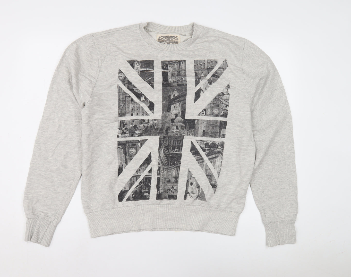 Geographic Side Men's Grey Graphic City Sweatshirt L