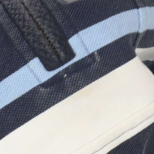 Fat Face Men's Blue Striped 1/4 Zip Sweatshirt M