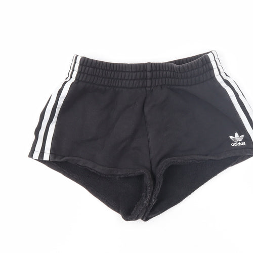 Adidas Women Black Athletic Shorts Size 4