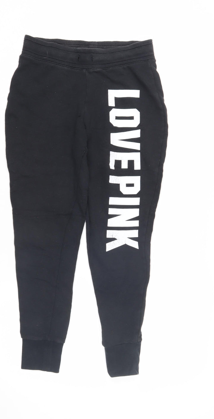 Pink Women's Black XS Jogger Trousers