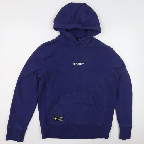 Superdry Men's Blue XS Pullover Hoodie with Logo
