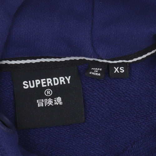Superdry Men's Blue XS Pullover Hoodie with Logo