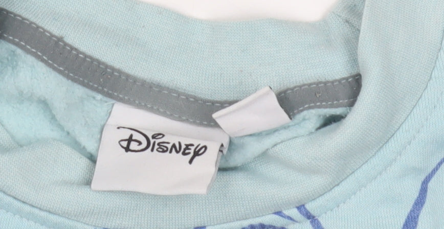 Disney Women's Blue Stitch Sweatshirt, M, Casual