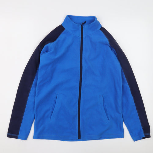 Mountain Warehouse Boys' Blue Fleece Track Jacket 13 Years