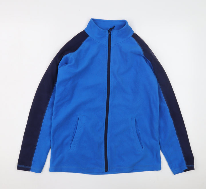 Mountain Warehouse Boys' Blue Fleece Track Jacket 13 Years