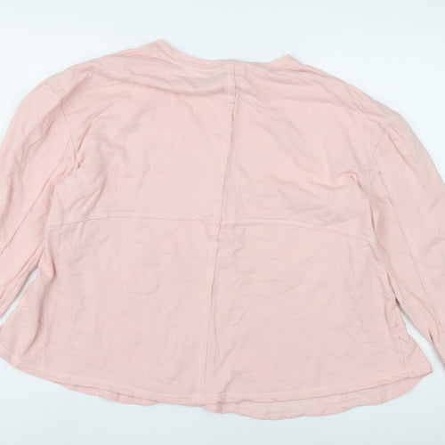 JD Williams Women's Pink Crew Neck Long Sleeve Top 14