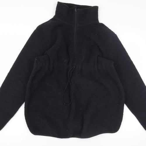 Mountain Warehouse Women's Black Fleece Hoodie, Size 10