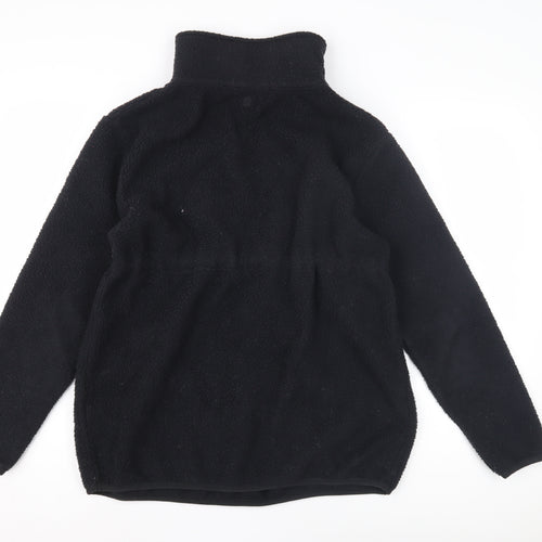 Mountain Warehouse Women's Black Fleece Hoodie, Size 10
