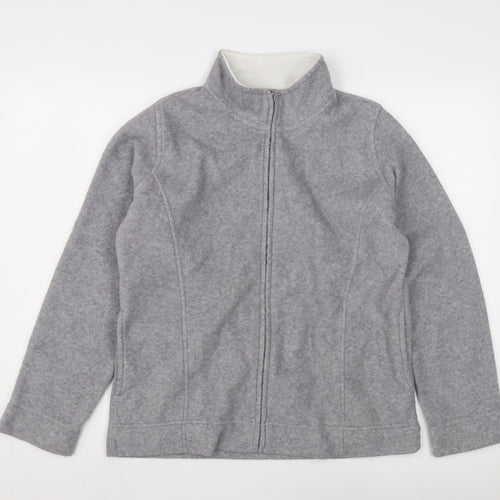 Isle Women's Grey Mid-Length Basic Jacket M