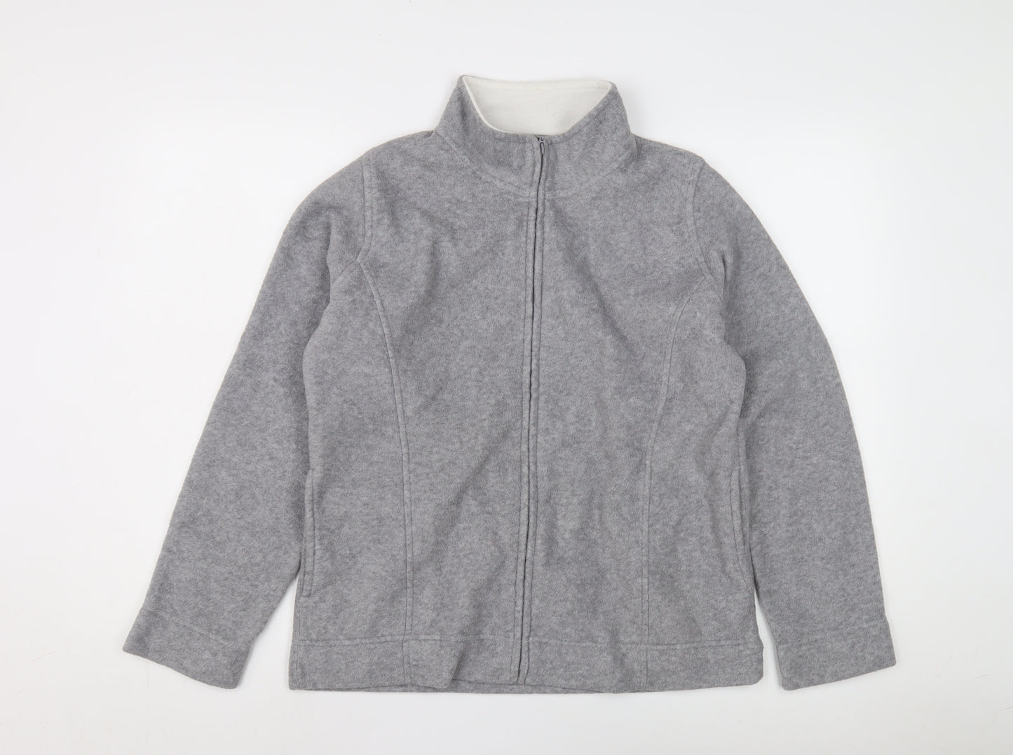 Isle Women's Grey Mid-Length Basic Jacket M