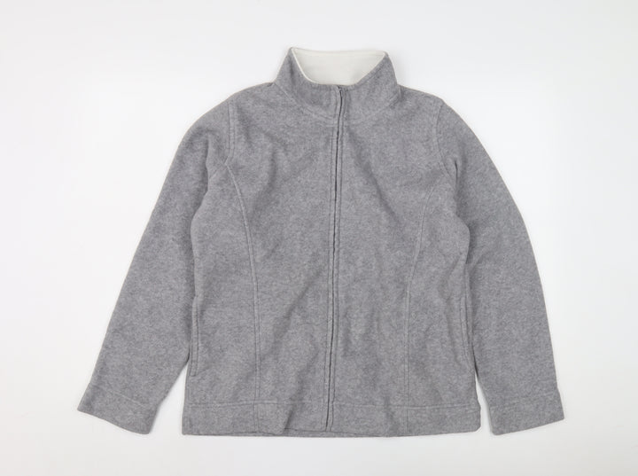 Isle Women's Grey Mid-Length Basic Jacket M