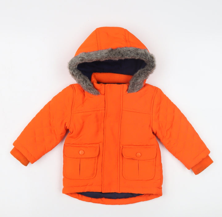 Marks and Spencer Orange Puffer Jacket Unisex 9-12M