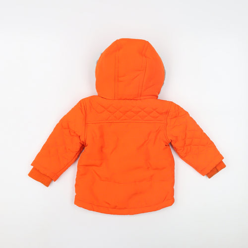 Marks and Spencer Orange Puffer Jacket Unisex 9-12M