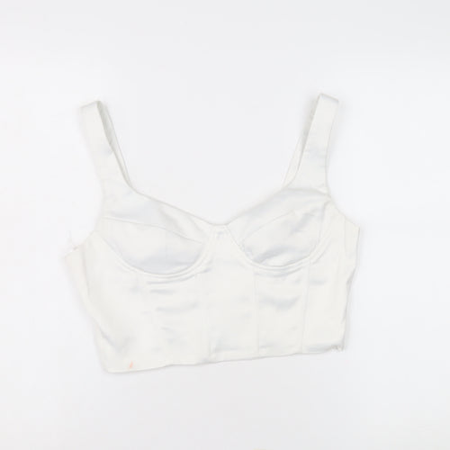 I Saw It First White Cropped Top UK 12, Women