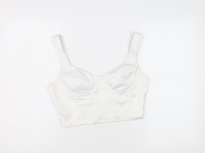 I Saw It First White Cropped Top UK 12, Women