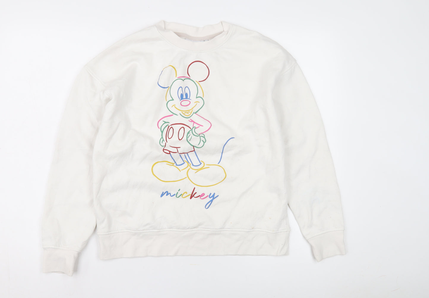 Disney White Women's XS Pullover Sweatshirt