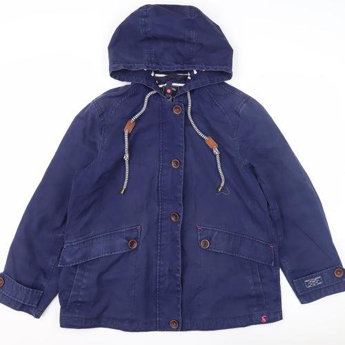 Joules Women's Blue Waterproof Jacket Size 12