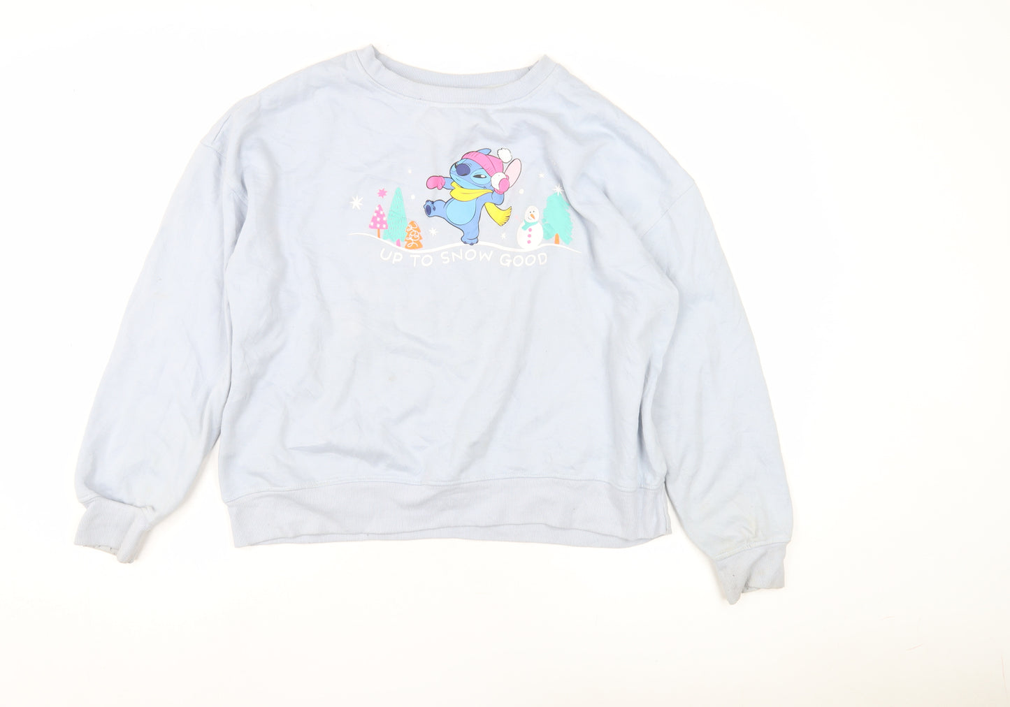 Disney Women's Blue Pullover Sweatshirt M