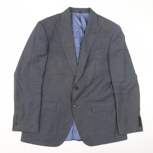 Marks and Spencer Men's Blue Blazer - Size 40 Regular Fit
