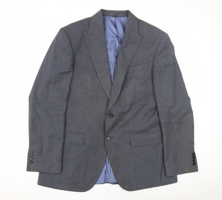 Marks and Spencer Men's Blue Blazer - Size 40 Regular Fit