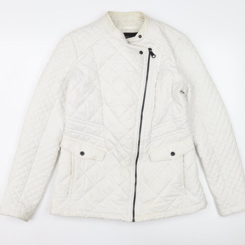 Marc New York Women's White Quilted Jacket, S, Casual