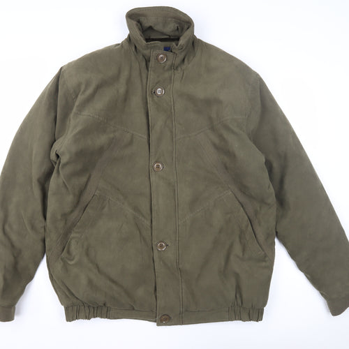 Invicta Men's Green Basic Jacket M Stand-Up Collar