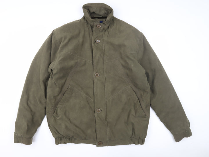 Invicta Men's Green Basic Jacket M Stand-Up Collar