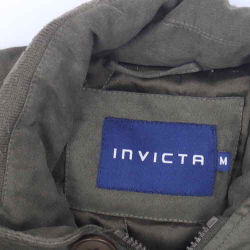 Invicta Men's Green Basic Jacket M Stand-Up Collar