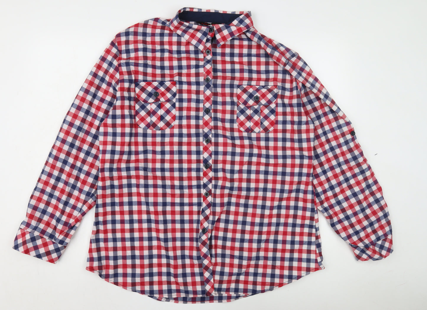 AMASRA Men's Multicoloured Check Long Sleeve Shirt