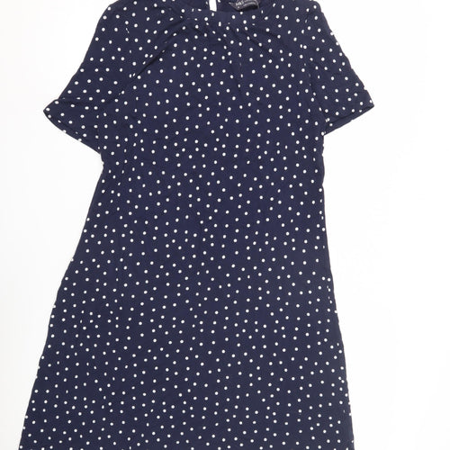 Marks and Spencer Women's Blue Polka Dot Shift Dress
