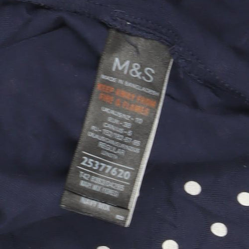 Marks and Spencer Women's Blue Polka Dot Shift Dress