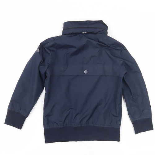 Regatta Boys Blue Bomber Jacket 5-6 Years Zip Casual