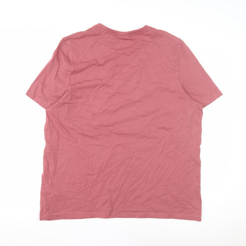 Slazenger Men's Red V-Neck T-Shirt, Size L