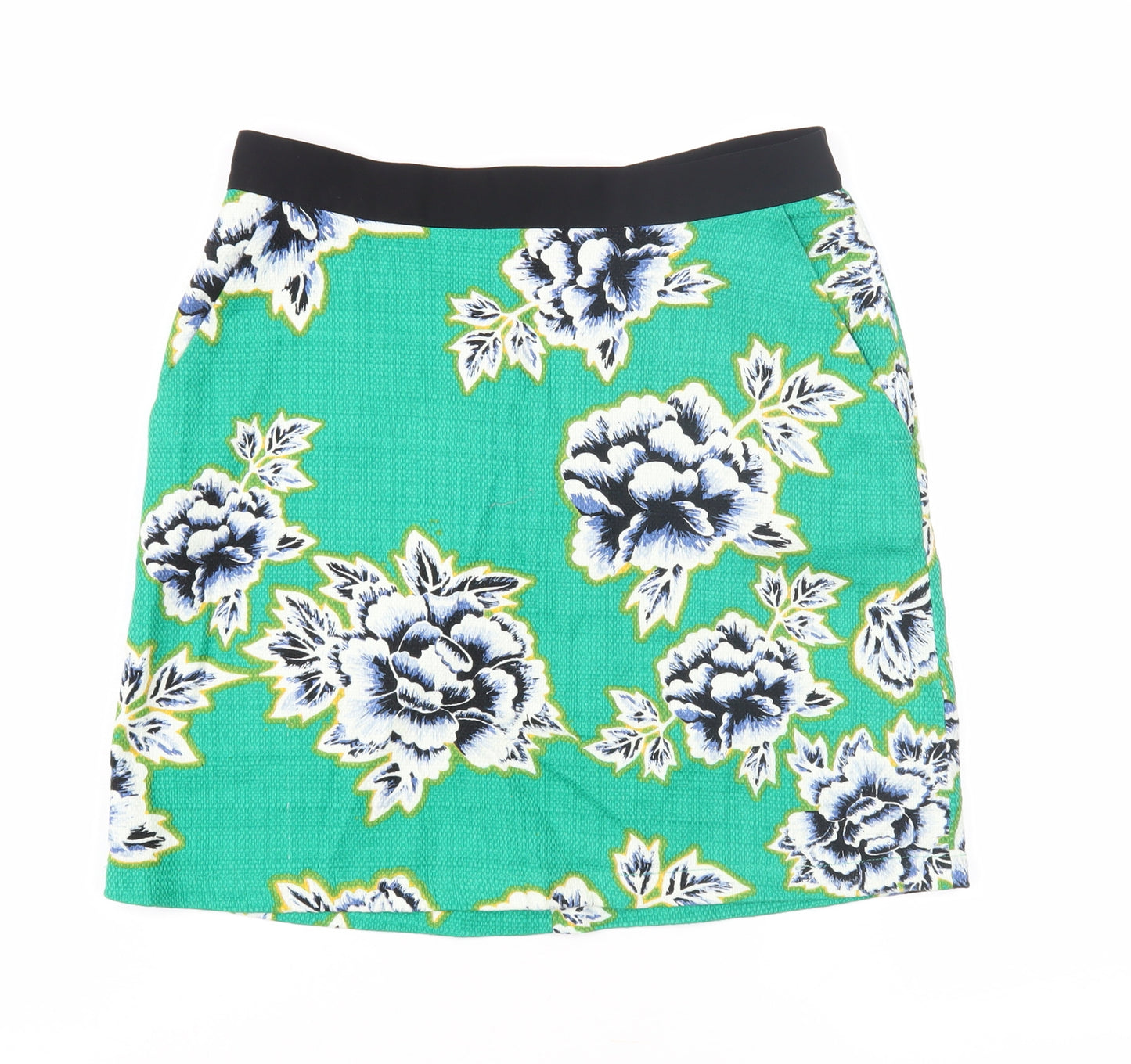 Warehouse Women's Multicoloured Floral A-Line Skirt Size 10