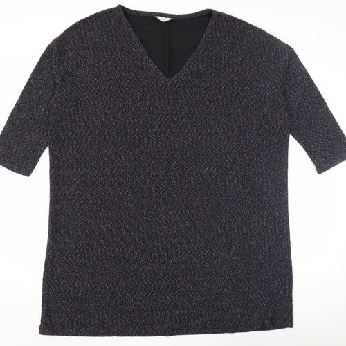 Hush Women's Multicoloured V-Neck Top Size 14