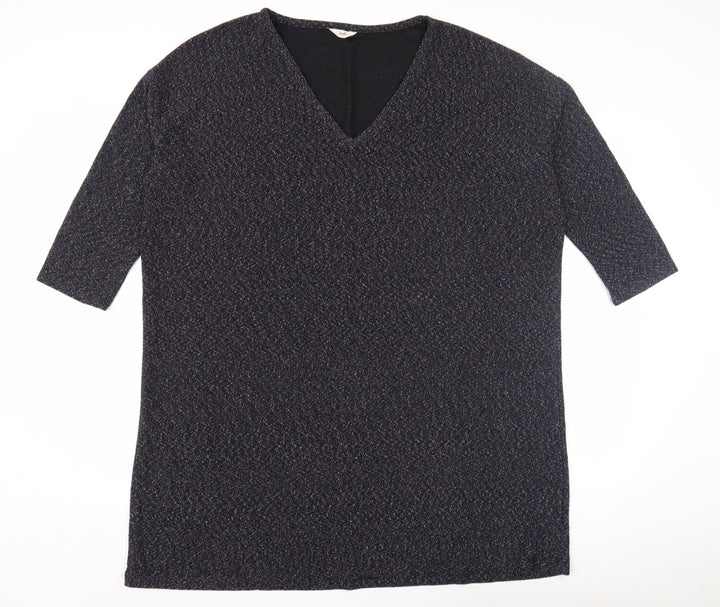 Hush Women's Multicoloured V-Neck Top Size 14