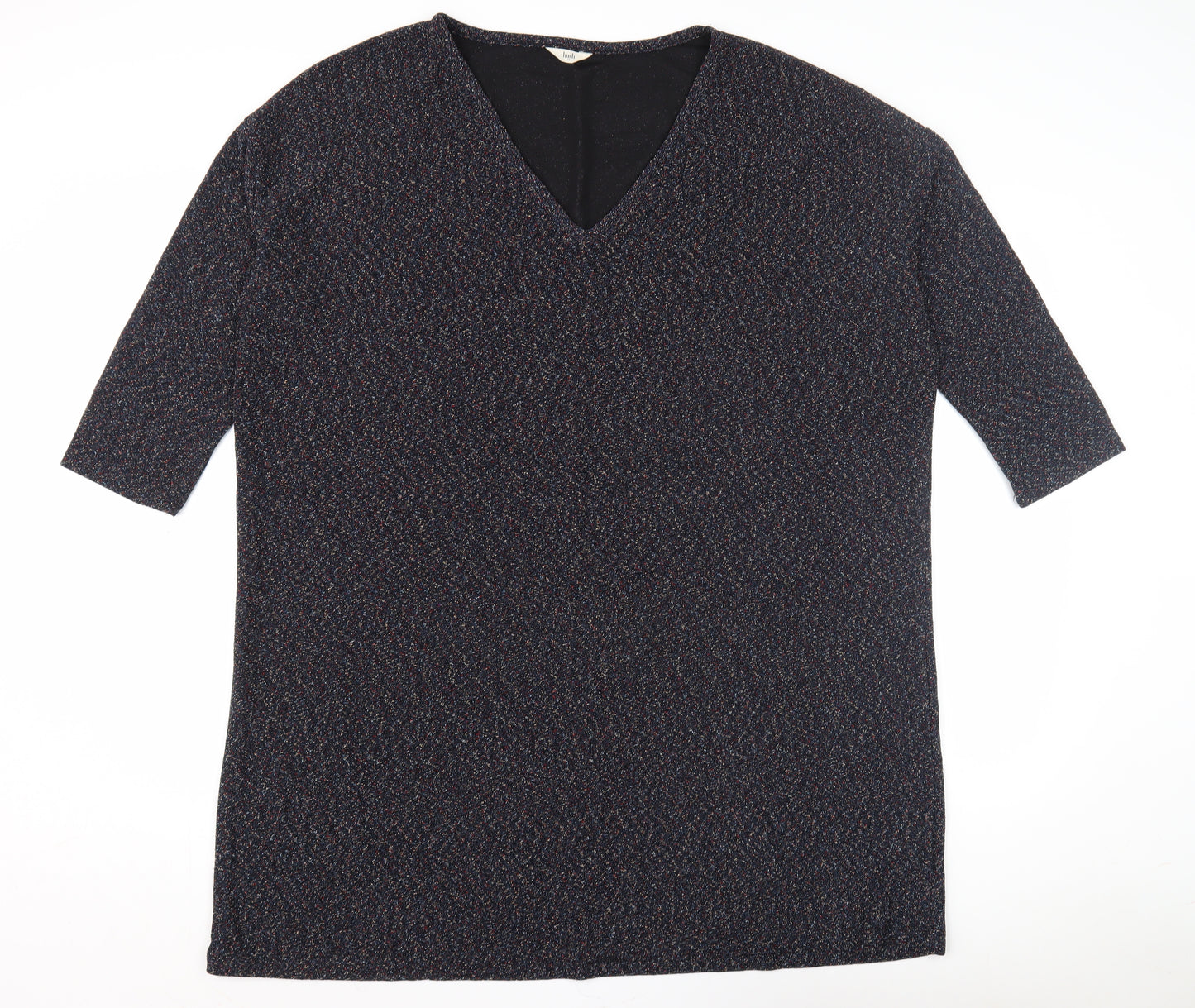 Hush Women's Multicoloured V-Neck Top Size 14