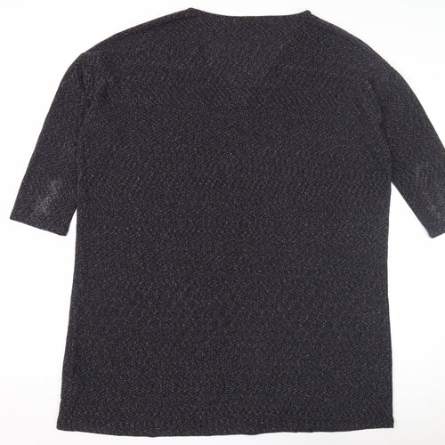 Hush Women's Multicoloured V-Neck Top Size 14