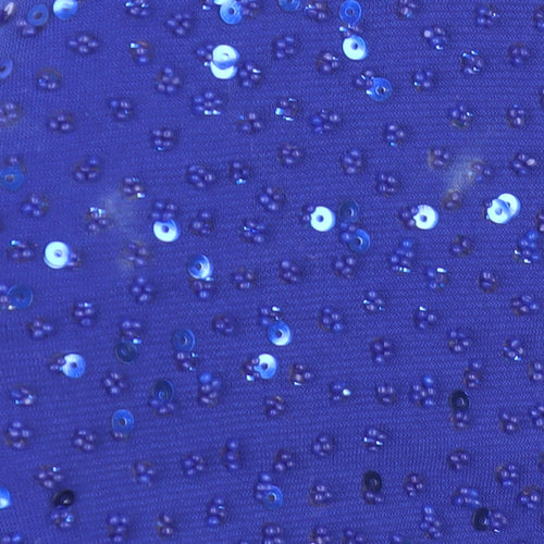 Isle Women's Blue Sequin T-Shirt - Size L