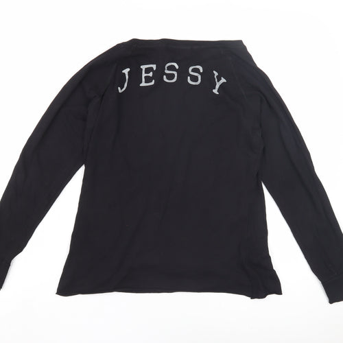 Jessy Women's Black Long Sleeve T-Shirt Size M