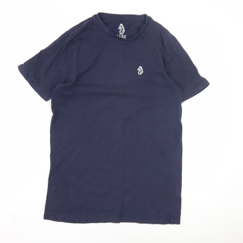 Luke Sport Men's Blue T-Shirt, Size S, Crew Neck