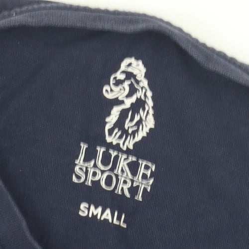 Luke Sport Men's Blue T-Shirt, Size S, Crew Neck