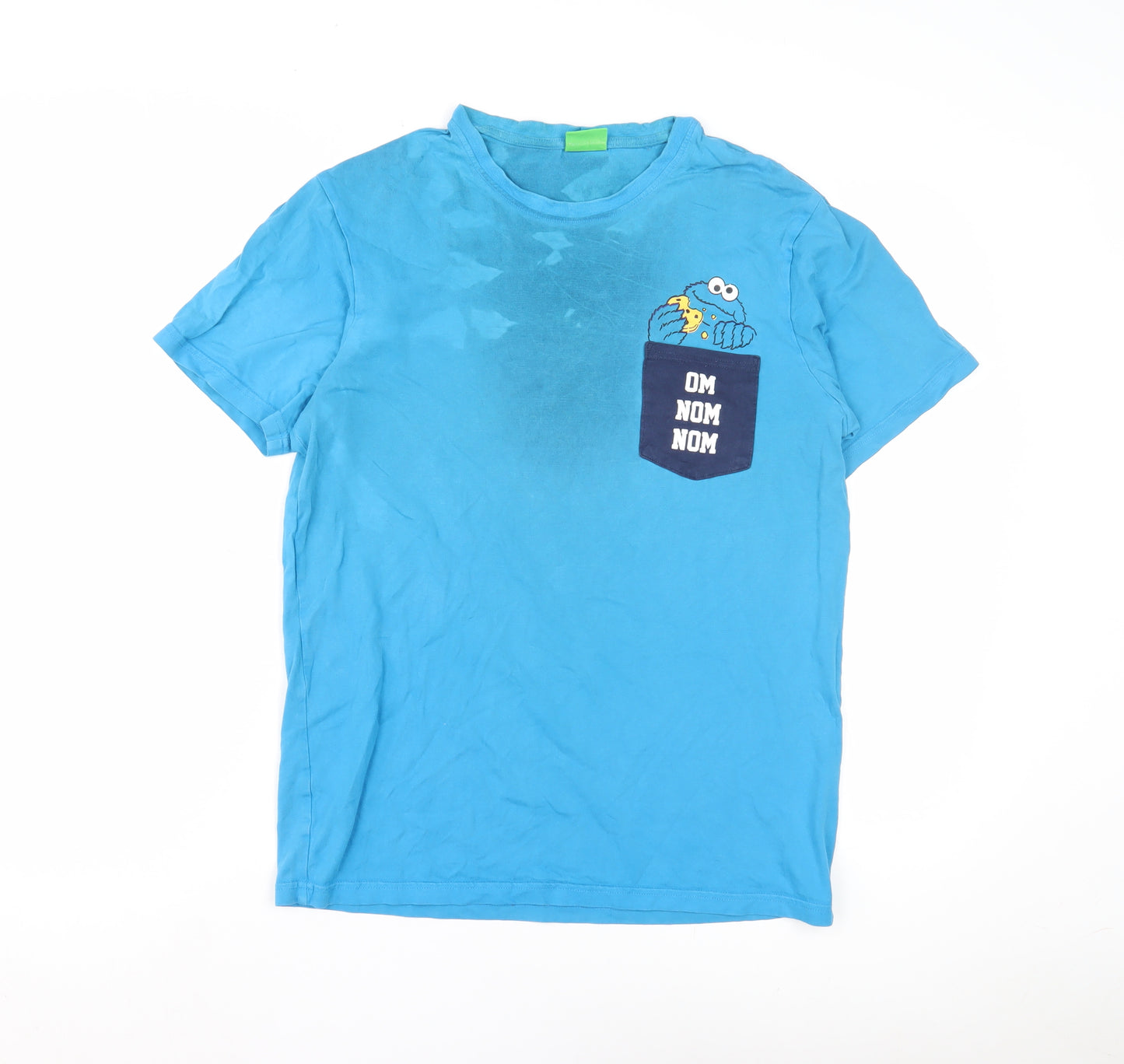 George Boys Blue Sesame Street T-Shirt, S, Graphic Print