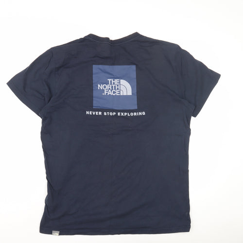 The North Face Men's Blue Crew Neck T-Shirt - Size L