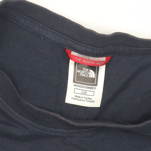 The North Face Men's Blue Crew Neck T-Shirt - Size L