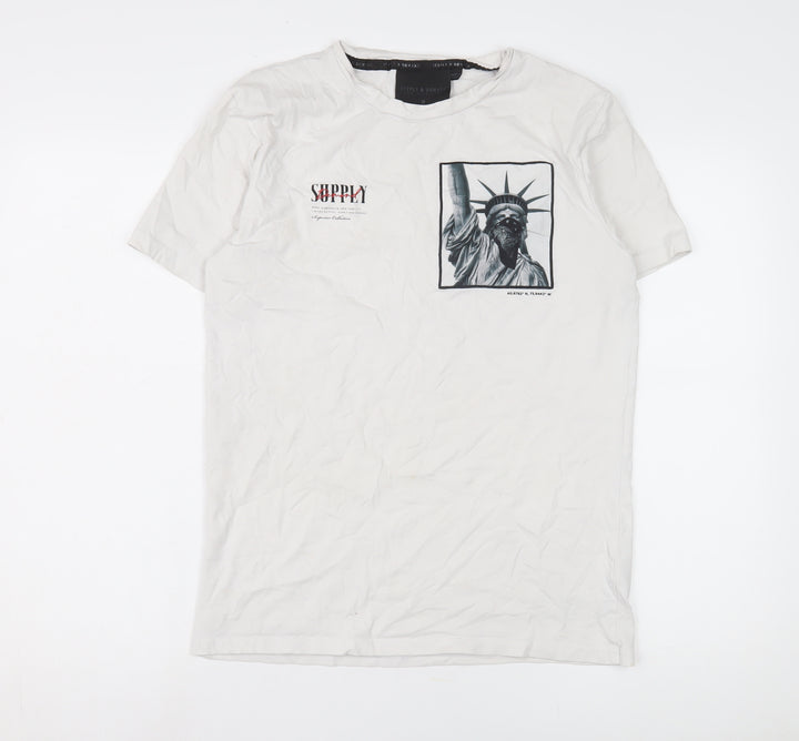 Supply & Demand Men’s White Liberty Graphic Tee M