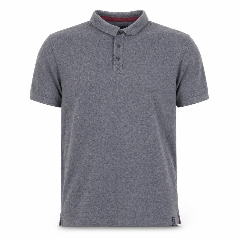 Criminal Men's Grey Polo Shirt, Size L, Casual Style