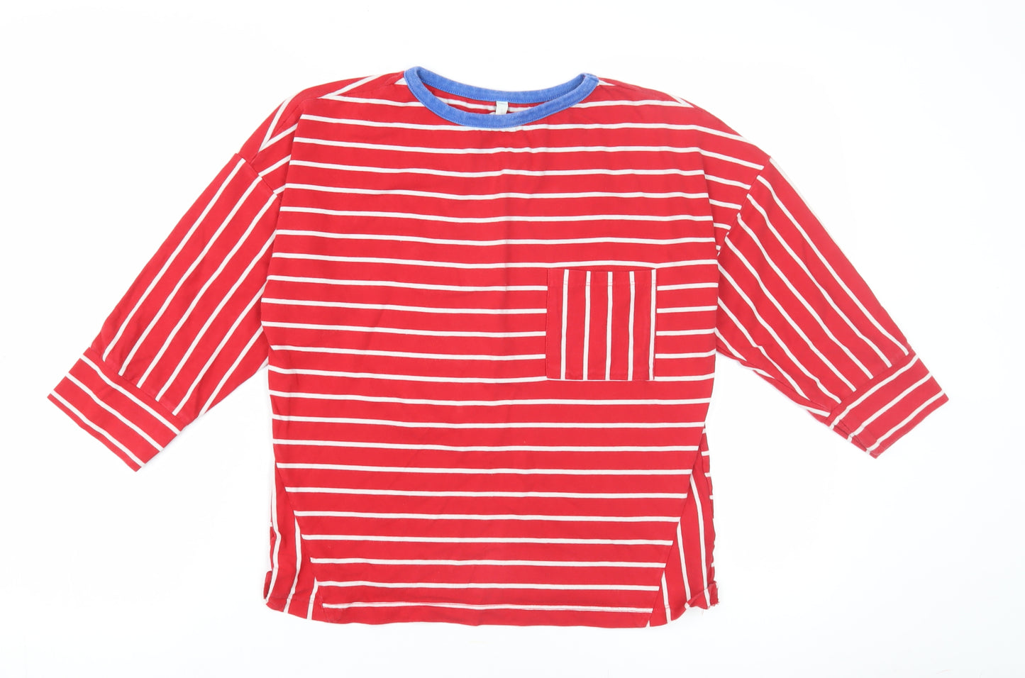 XRCICI Teens Red Striped Ringer T-Shirt XS